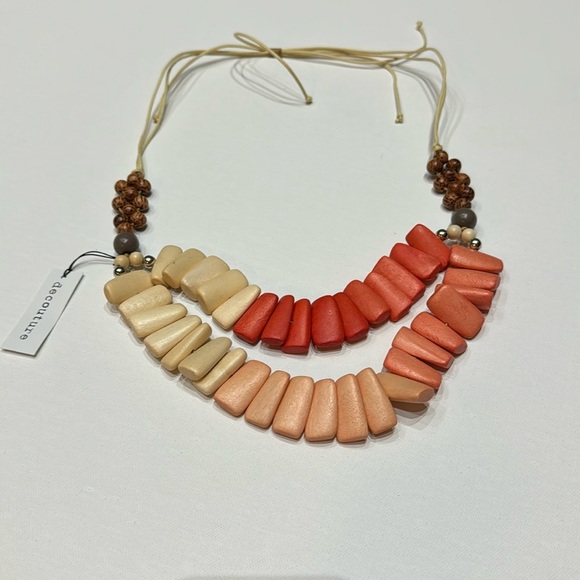 NWT decouture double strand Chicklet Necklace - Picture 2 of 9